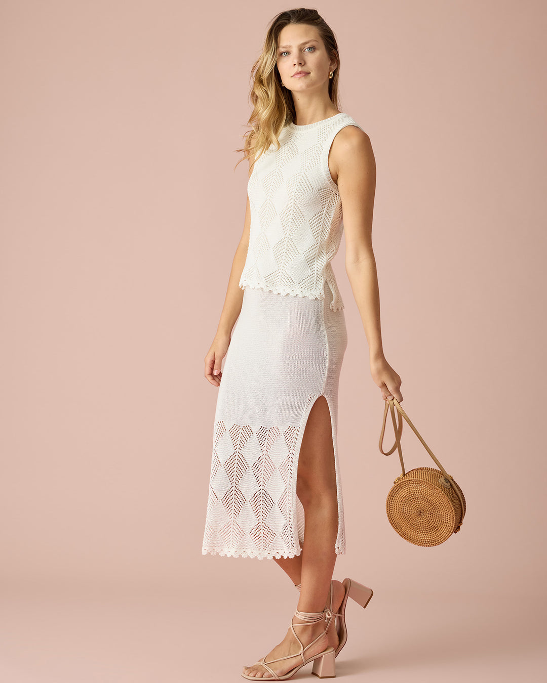ADDISON CROCHET SWEATER DRESS