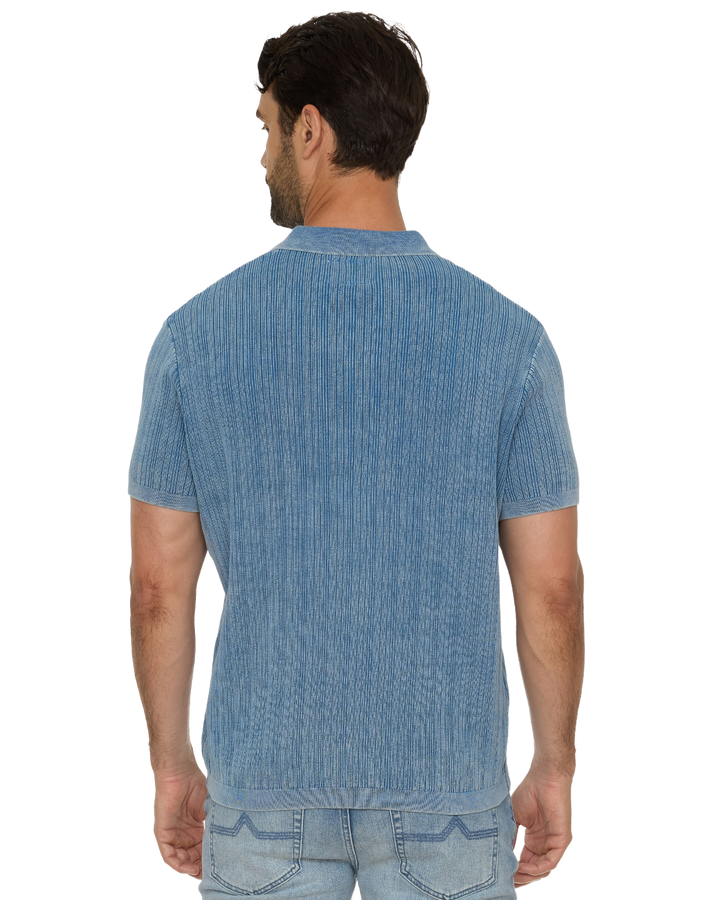 A250 GAFFNEY VINTAGE WASHED SWEATER POLO