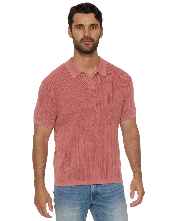 A250 GAFFNEY VINTAGE WASHED SWEATER POLO