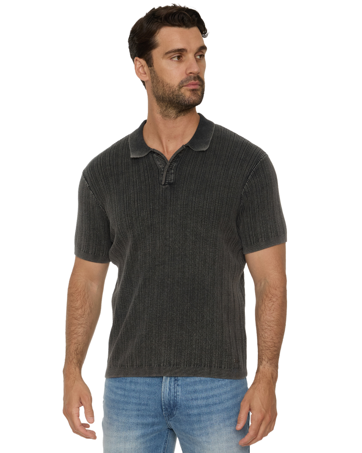 GAFFNEY VINTAGE WASHED SWEATER POLO
