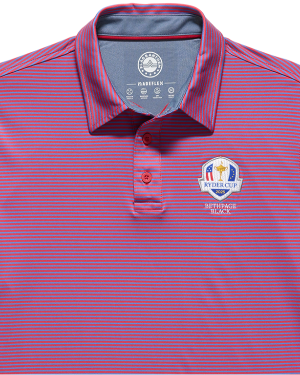 2025 RYDER CUP NAPLES STRIPED PERFORMANCE POLO