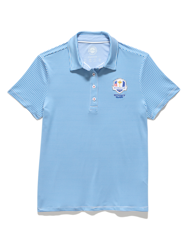 WOMEN'S 2025 RYDER CUP NAPLES STRIPED PERFORMANCE POLO