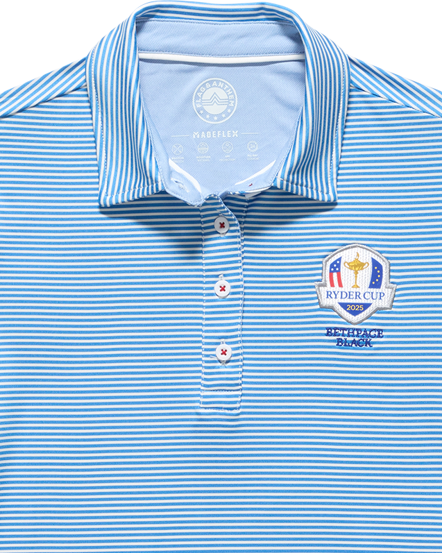WOMEN'S 2025 RYDER CUP NAPLES STRIPED PERFORMANCE POLO