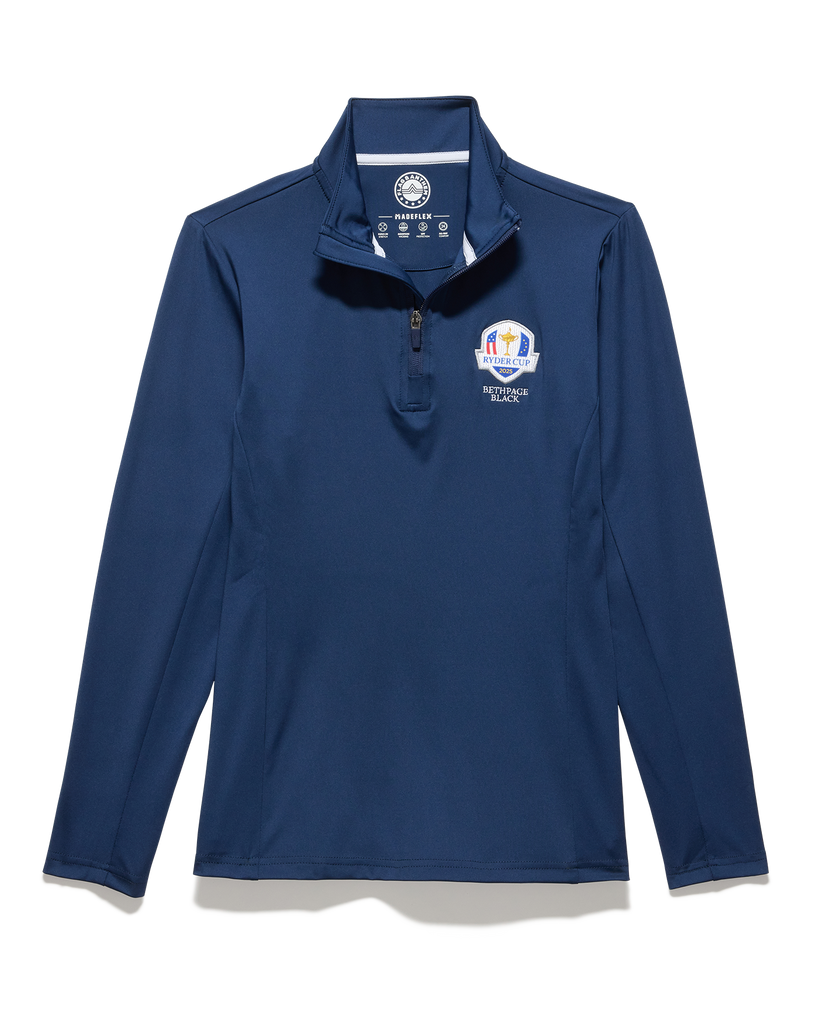 WOMEN'S 2025 RYDER CUP JOURNEY STRETCH PERFORMANCE 1/4-ZIP – Flag