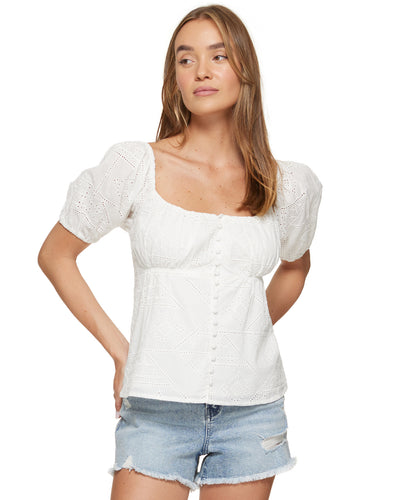 DOLLY EYELET TOP