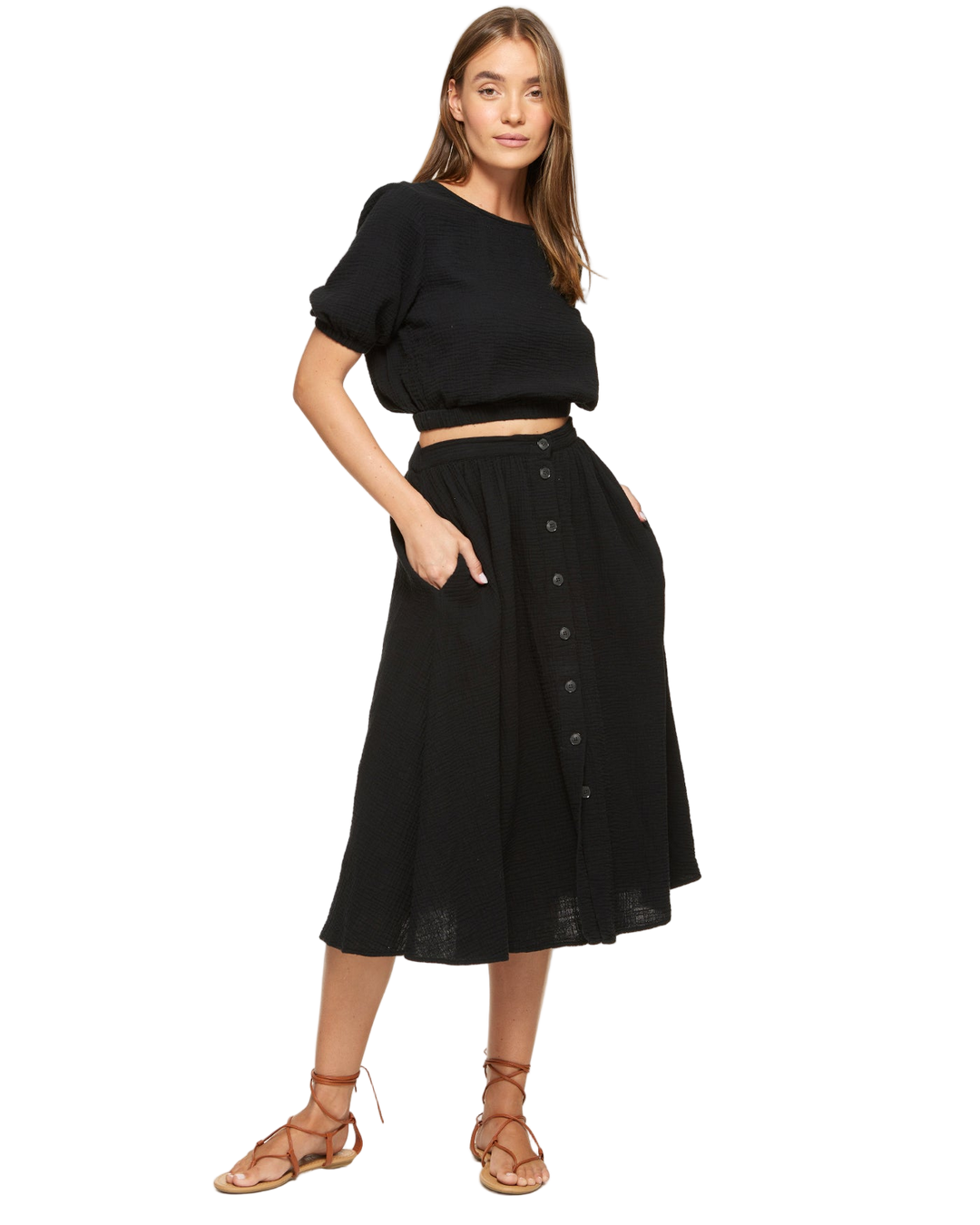 ELLA GAUZE TOP