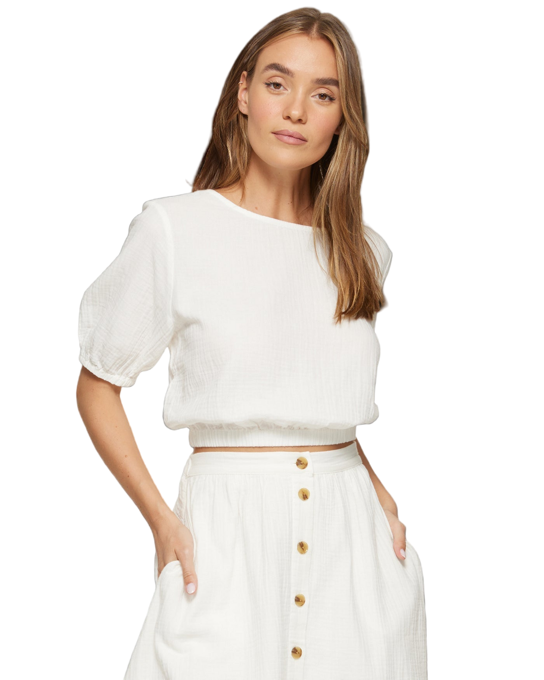 ELLA GAUZE TOP