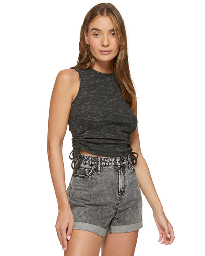 HAILEY HIGH NECK RUCHED TANK