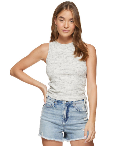 HAILEY HIGH NECK RUCHED TANK