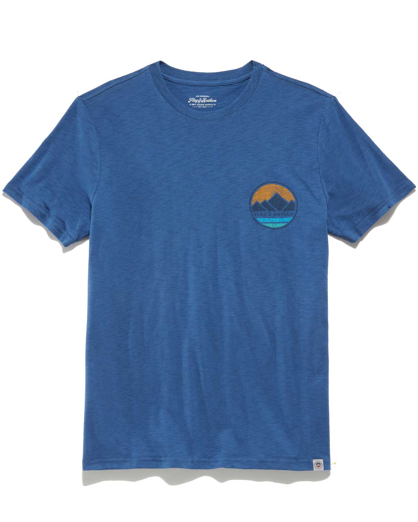 Men's Mountain Sunrise Slub Tee Shirt | Athletic Fit | Flag & Anthem