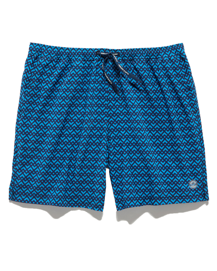 LABELLE GEO PRINT SWIM SHORT - 6.5” INSEAM