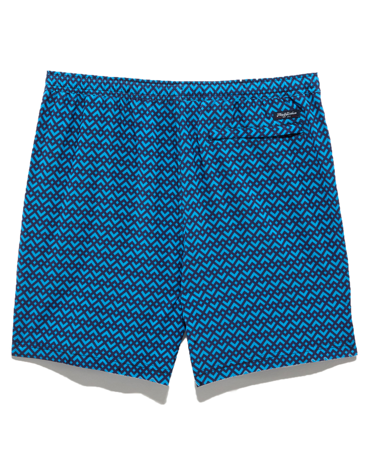 LABELLE GEO PRINT SWIM SHORT - 6.5” INSEAM