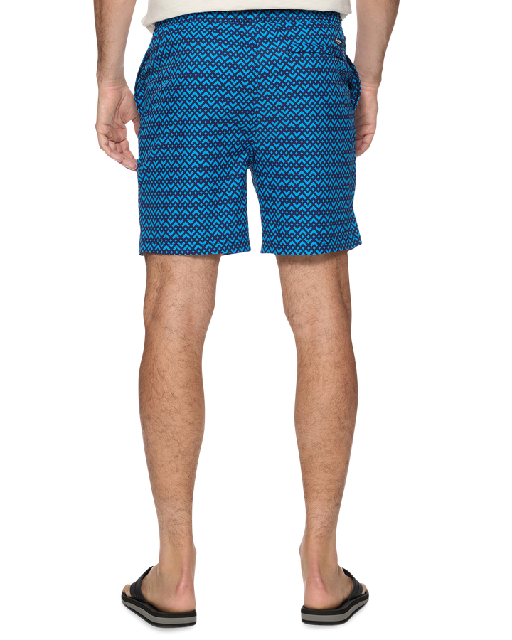 LABELLE GEO PRINT SWIM SHORT - 6.5” INSEAM