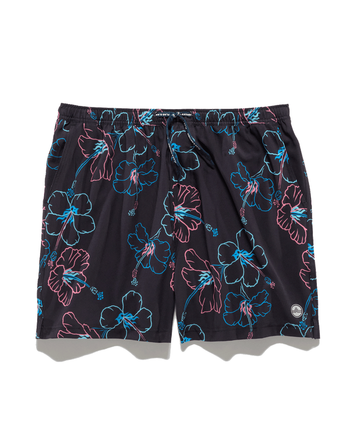 AUBURNDALE TROPICAL PRINT SWIM SHORT - 6.5” INSEAM