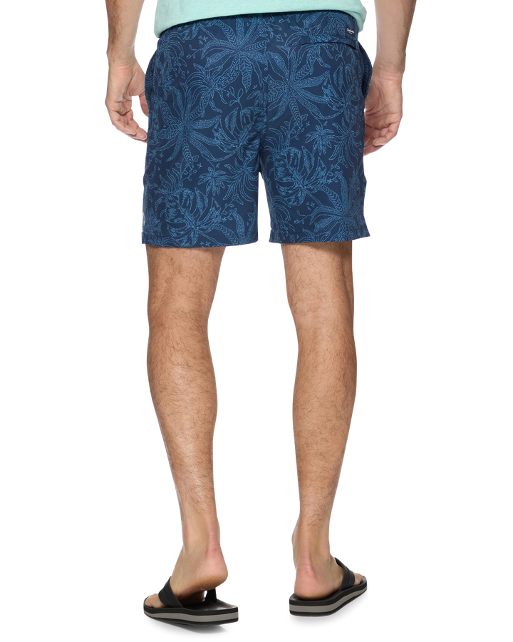 MENLO JUNGLE PRINT SWIM SHORT - 6.5” INSEAM