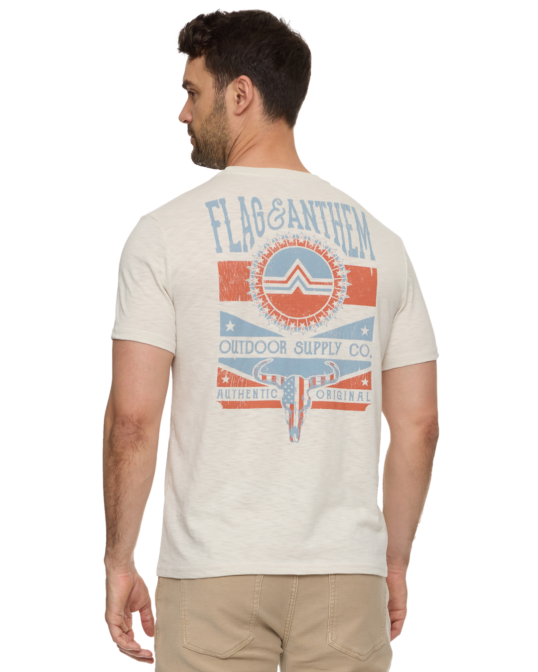 AMERICANA BULL SKULL SLUB TEE