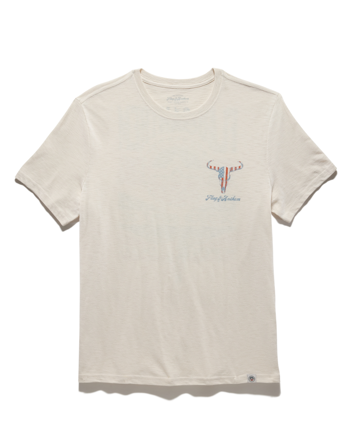 AMERICANA BULL SKULL SLUB TEE