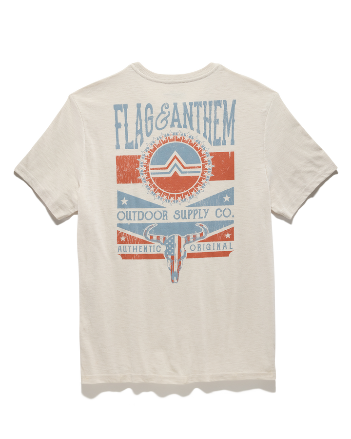 AMERICANA BULL SKULL SLUB TEE