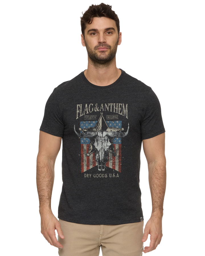 AMERICANA BULL SKULL TEE