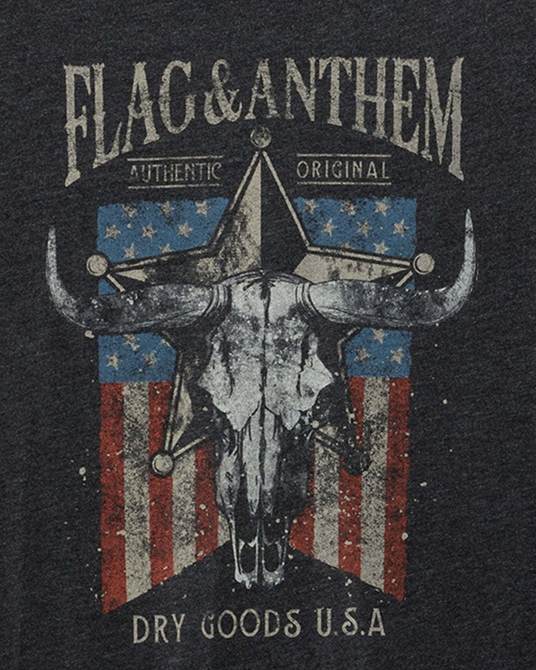 AMERICANA BULL SKULL TEE