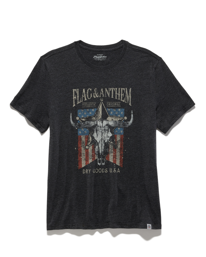 AMERICANA BULL SKULL TEE