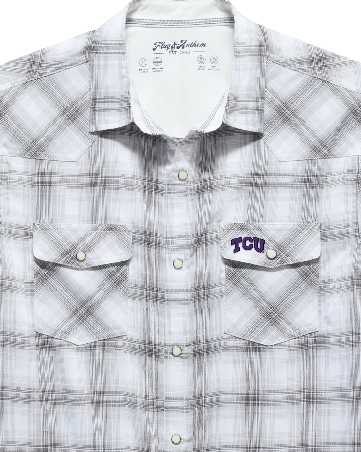 TCU UPF PERFORMANCE WESTERN SHIRT