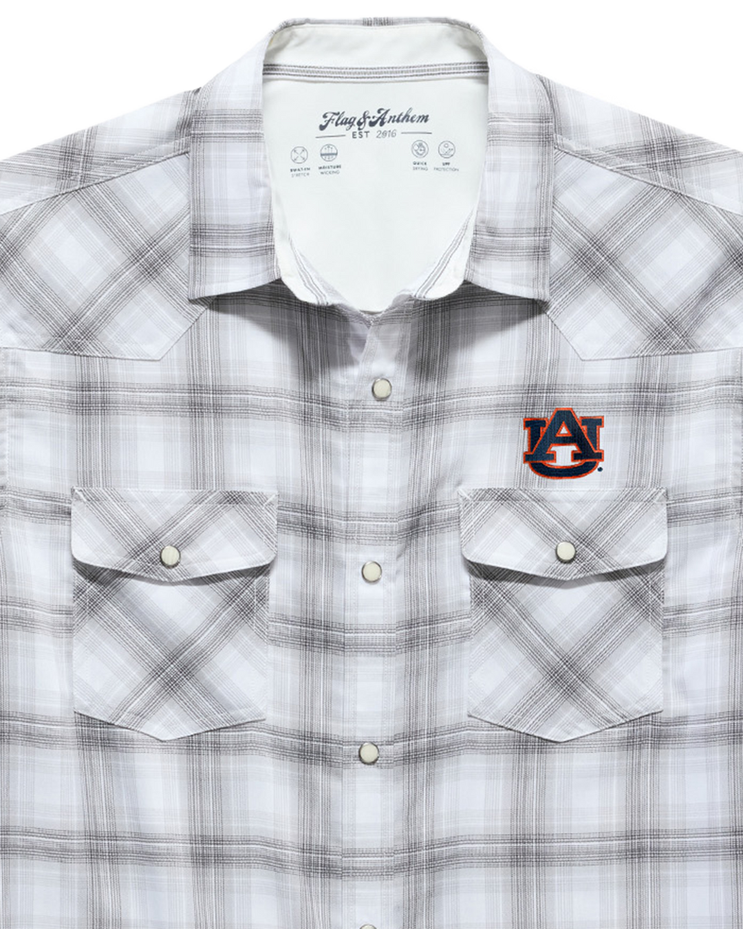 AUBURN UPF PERFORMANCE WESTERN SHIRT