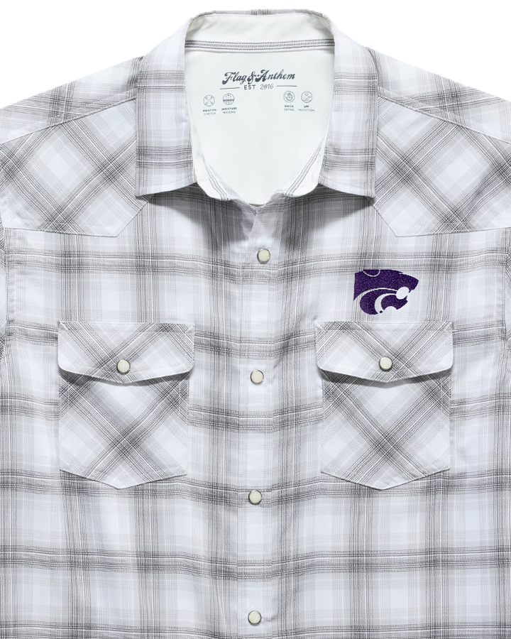 KANSAS STATE UPF PERFORMANCE WESTERN SHIRT