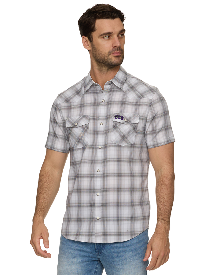 TCU UPF PERFORMANCE WESTERN SHIRT