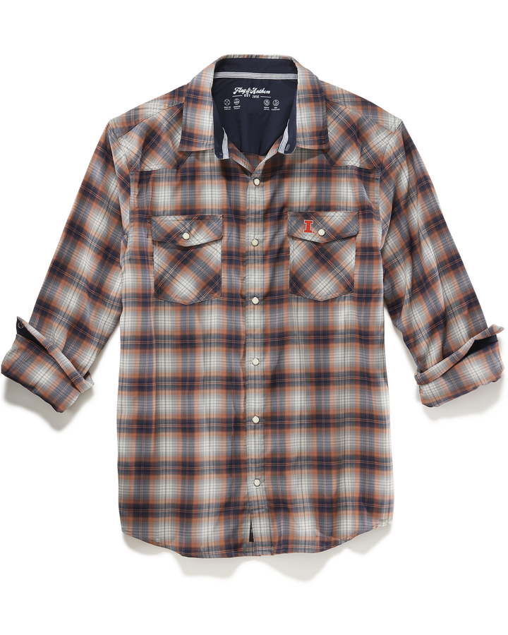ILLINOIS UPF PERFORMANCE WESTERN SHIRT