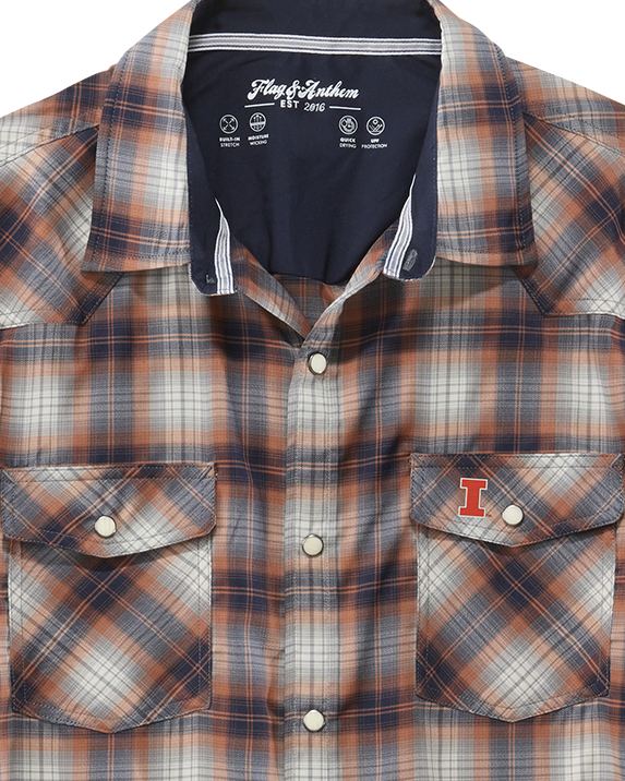 ILLINOIS UPF PERFORMANCE WESTERN SHIRT