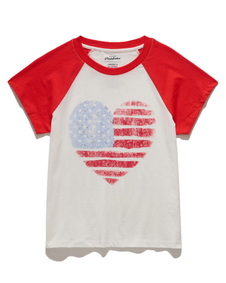 A250 FLAG RAGLAN TEE