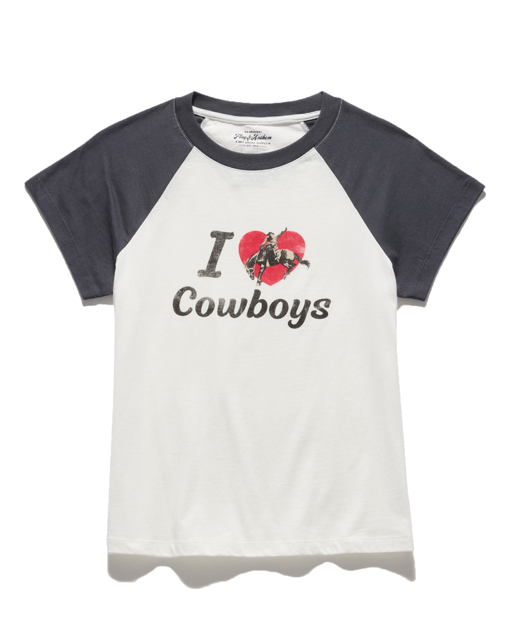 I HEART COWBOYS RAGLAN TEE