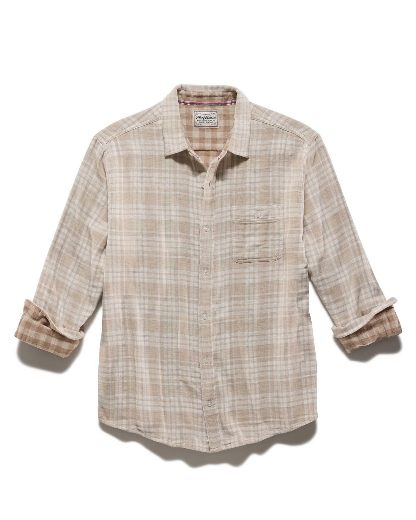 dress shirts chicago Men's Antigua Navy/Gray Chicago Bears Tending Woven Tri-Blend Long Sleeve Button-Down Shirt
