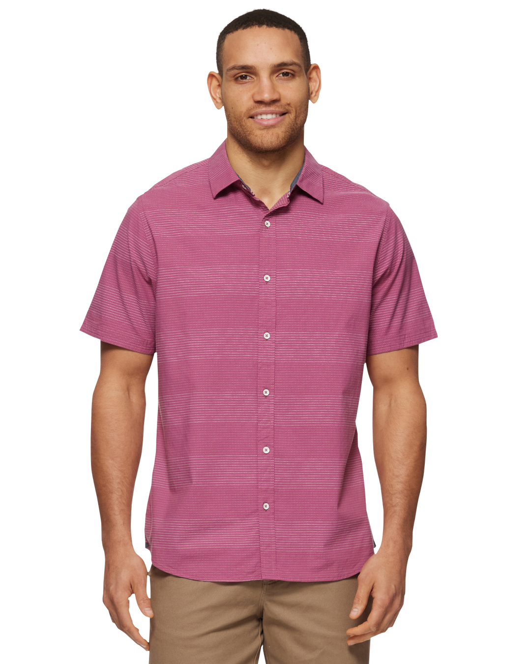 MONROE STRIPED TEXTURED SHIRT