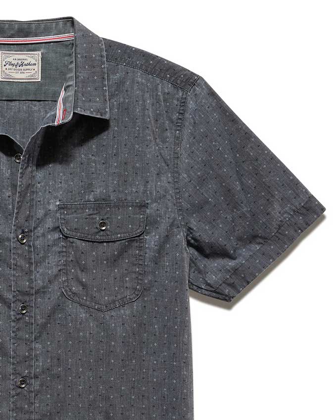 GARDENDALE VINTAGE SOFT DOT PRINT SHIRT