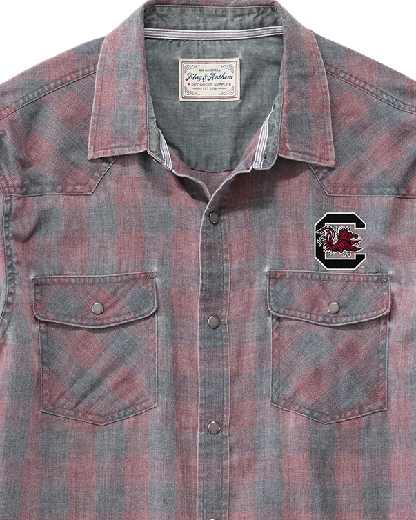 SOUTH CAROLINA CABOT VINTAGE SOFT WESTERN SHIRT