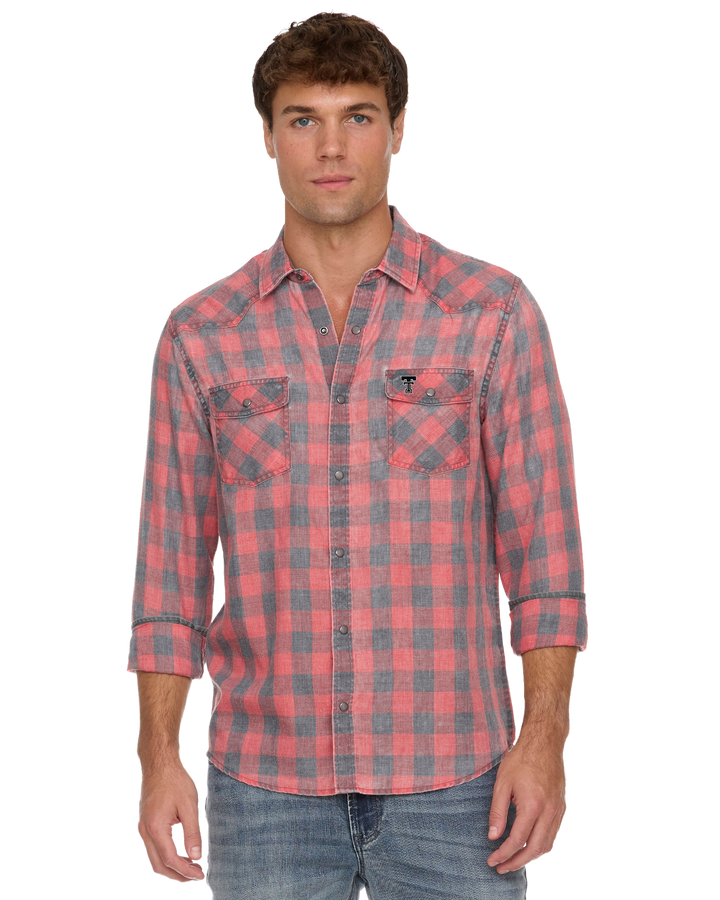 TEXAS TECH CABOT VINTAGE SOFT WESTERN SHIRT