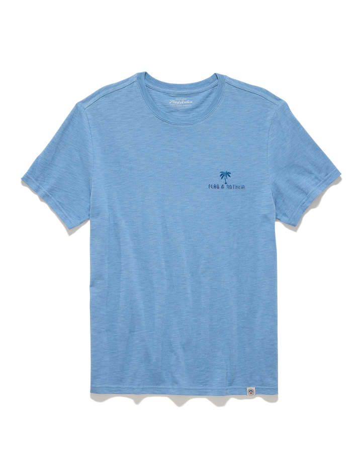 AMERICANA PALM FLAG SLUB TEE