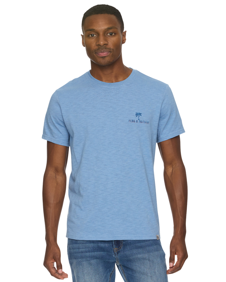 AMERICANA PALM FLAG SLUB TEE