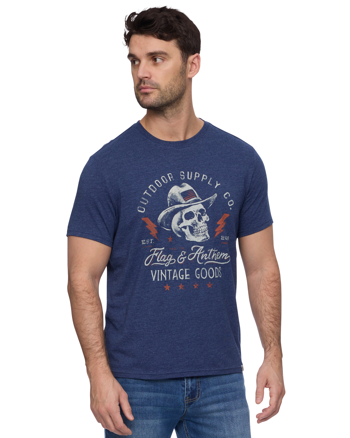 LIGHTNING SKULL TEE – Flag & Anthem