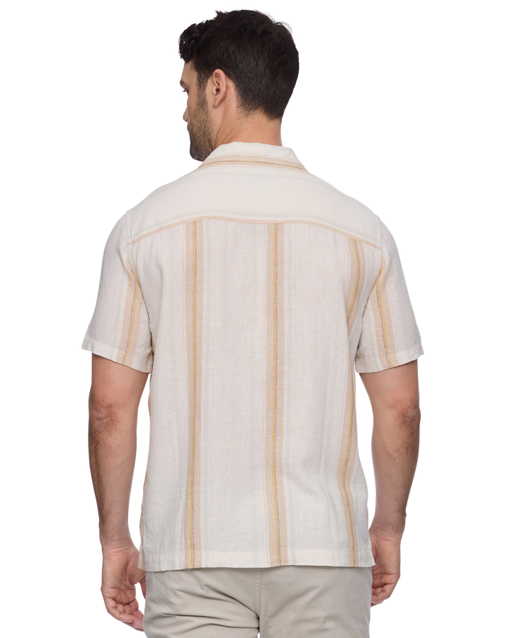 PALMER LINEN CAMP COLLAR SHIRT
