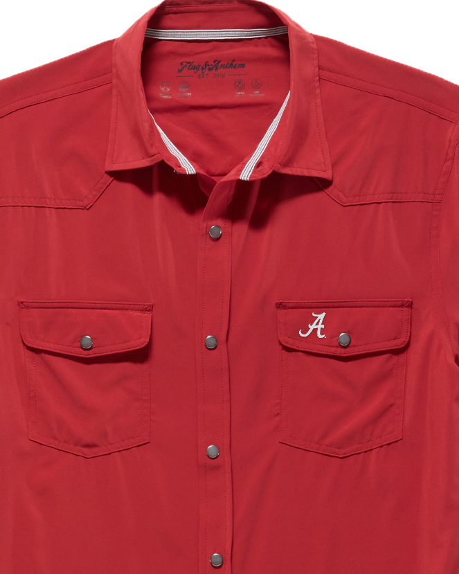 ALABAMA UPF PERFORMANCE WESTERN SS SHIRT