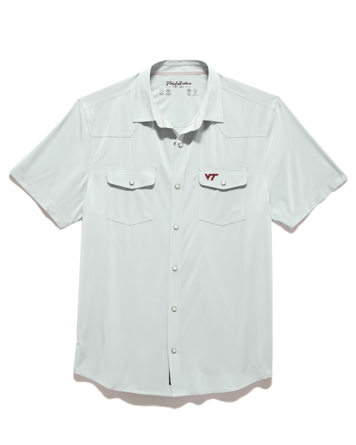 VIRGINIA TECH UPF PERFORMANCE WESTERN SHIRT