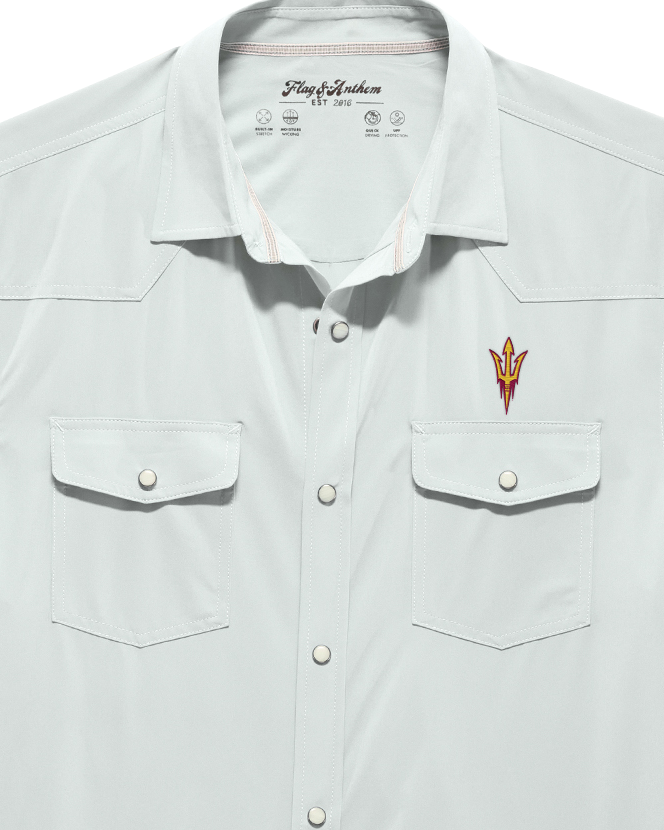 ASU UPF PERFORMANCE WESTERN SS SHIRT