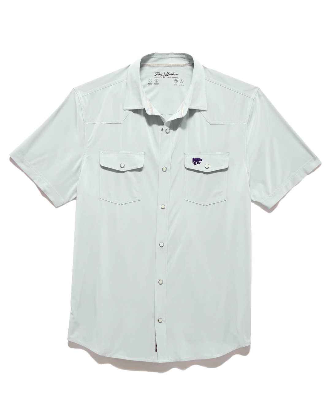 kansas state dress shirt Phenom Classic White Short Sleeve Dress Shirt Timeless and Comfortable Fit