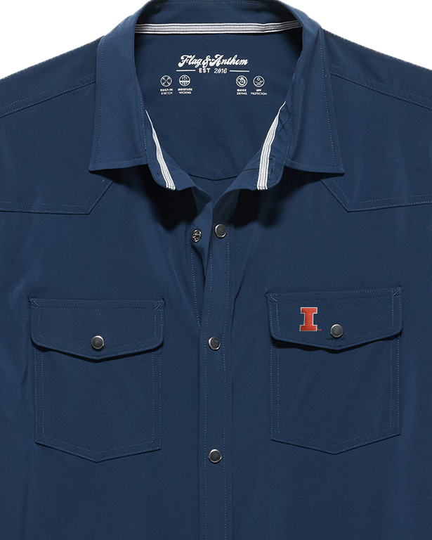 ILLINOIS UPF PERFORMANCE WESTERN SHIRT
