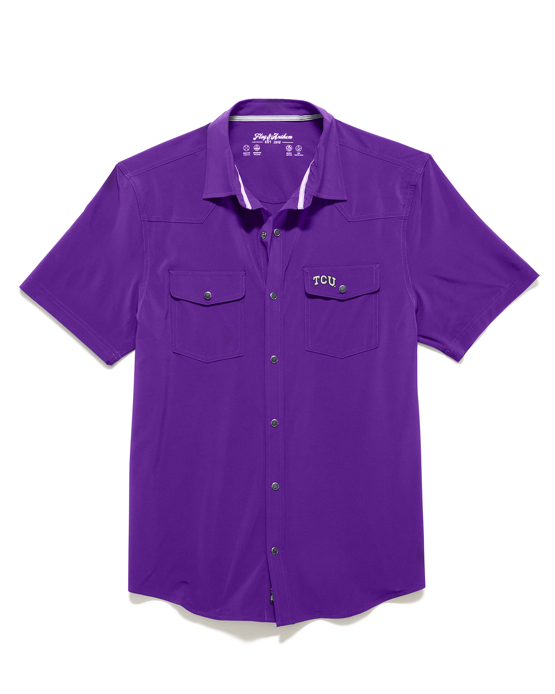 TCU UPF PERFORMANCE WESTERN SHIRT