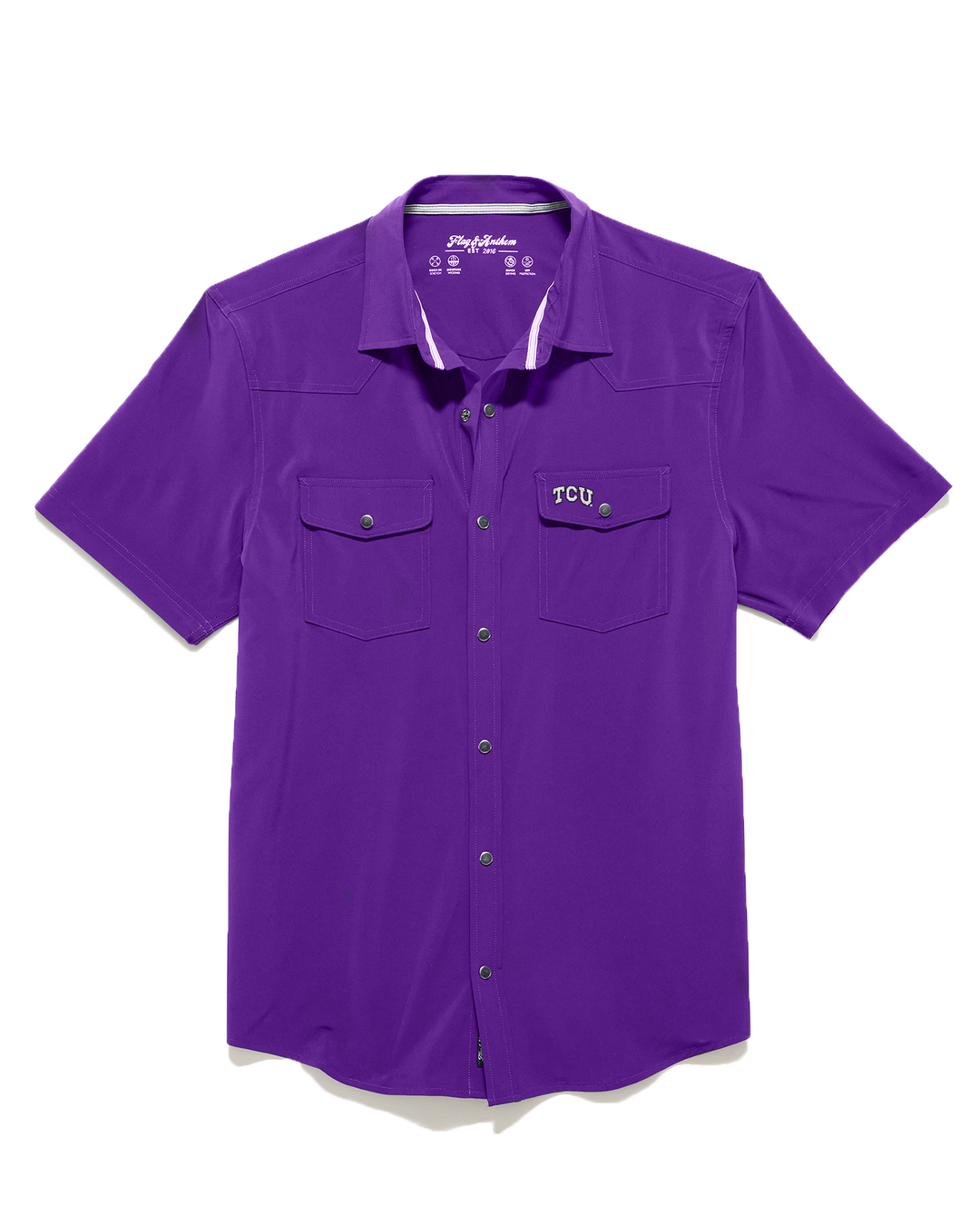 TCU UPF PERFORMANCE WESTERN SHIRT