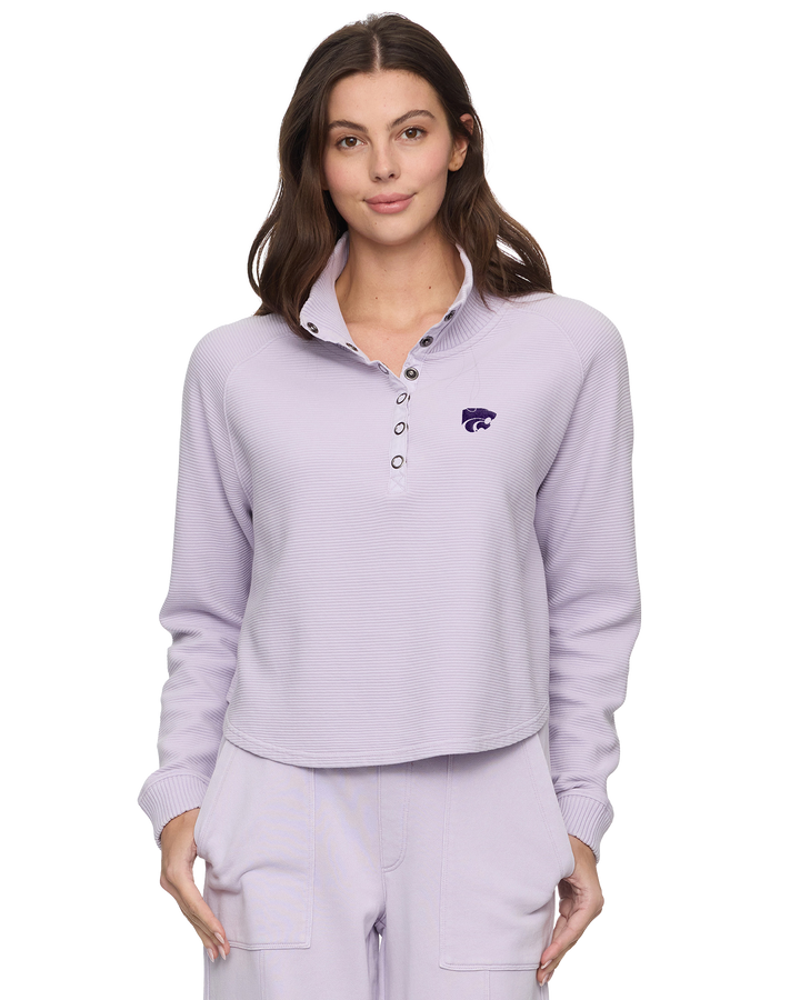 KANSAS STATE ADRIANA SNAP PULLOVER